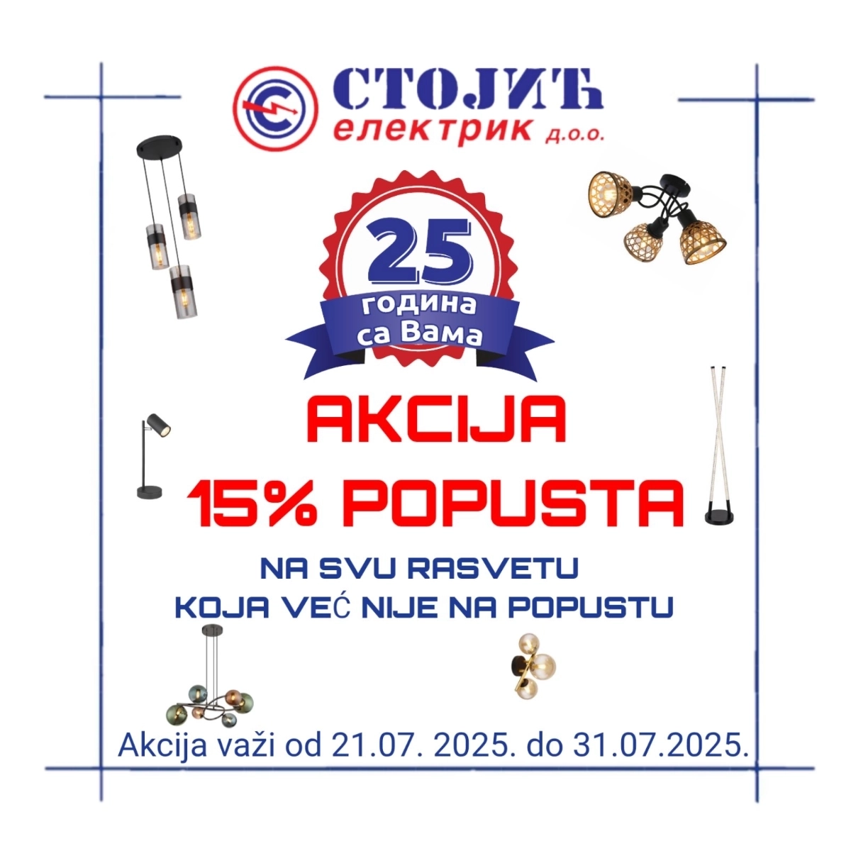 AKCIJA 15% POPUSTA